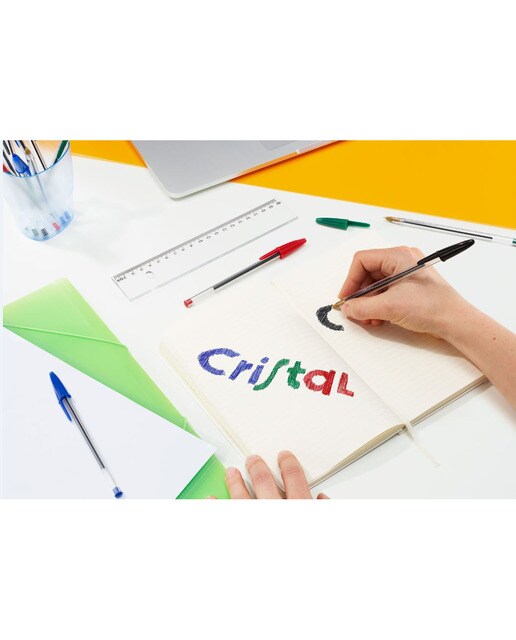 Bolígrafo Cristal Original Punta Media BIC Rojo-5