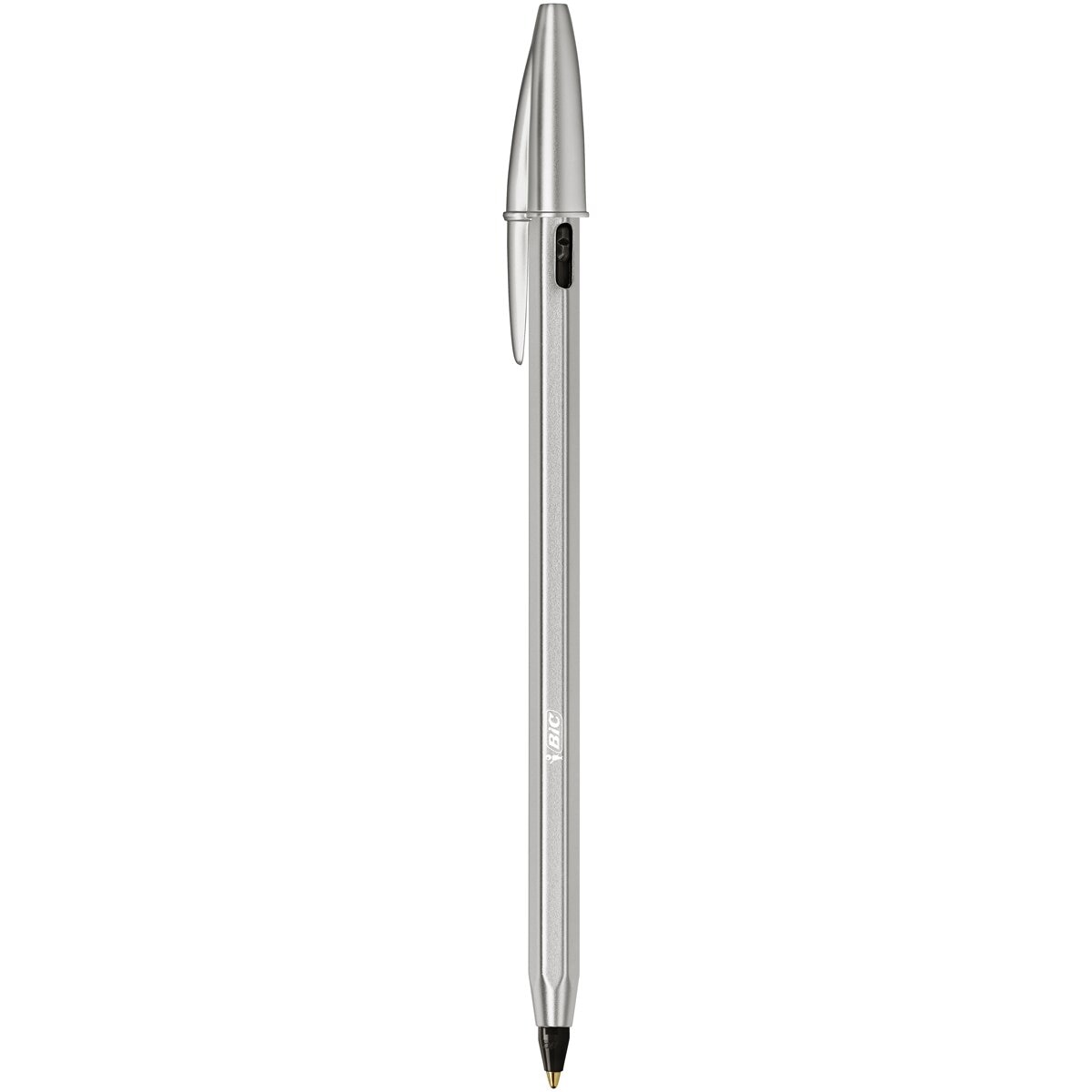 Caneta esferográfica Cristal ReNew com 2 Recargas Tinta Preta Preto-5