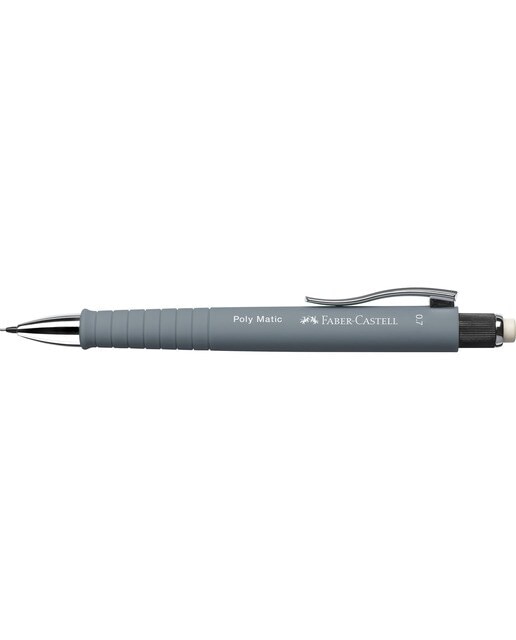 Imagen 2 de Portaminas Faber-Castell Poly Matic 0,7mm con Goma Giratoria Gris Gris