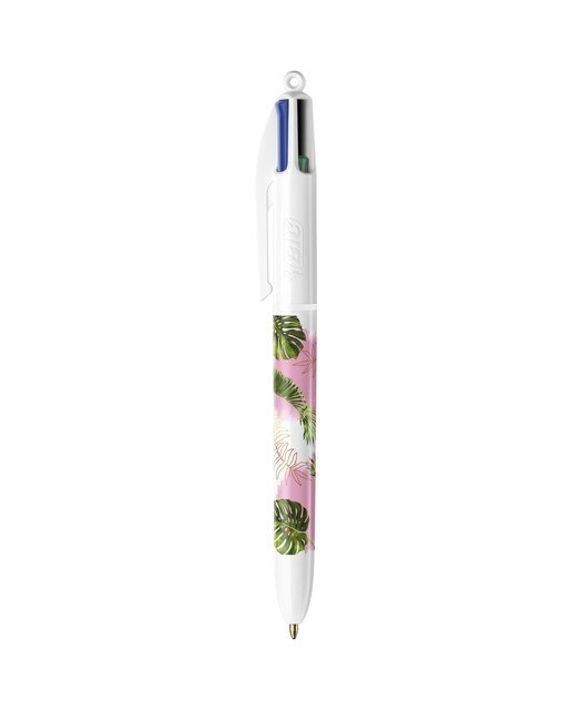Bolígrafos Caja Metálica de Seis 4Colores  Collection con Diseños Botanical y Tie Dye Bic 5