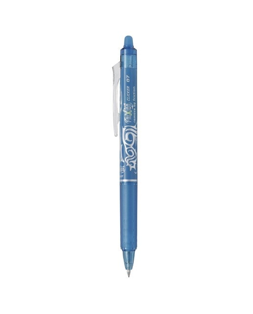 Bolígrafo borrable Retráctil Frixion Clicker Pilot Azul claro-1