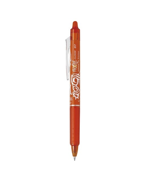 Bolígrafo borrable Retráctil Frixion Clicker Pilot Naranja-1