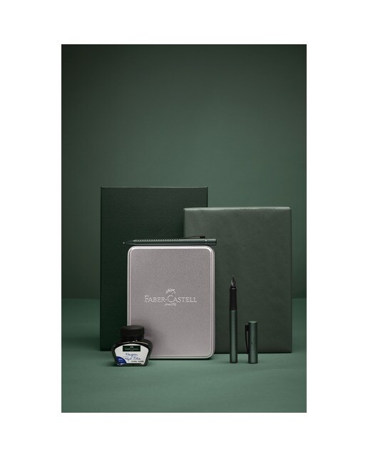 Set de regalo con pluma punta M y bolígrafo con carga XB color frutos del bosque con tintero (30 ml) y convertidor Faber-Castell 3