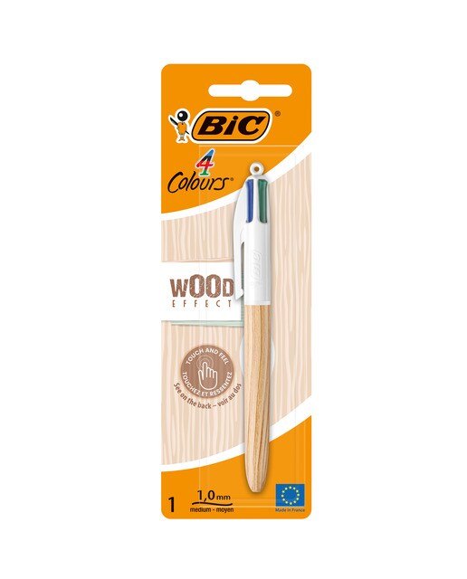 Imagem 0 de Esferográfica de 4 Cores Bic Wood