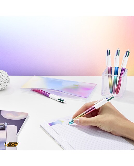 Bolígrafo 4 colores gradient punta media BIC surtido Surtido-2
