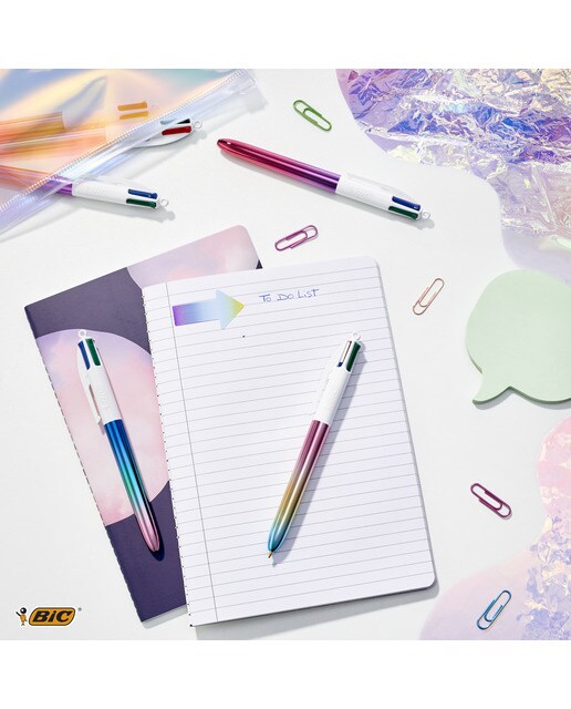 Bolígrafo 4 colores gradient punta media BIC surtido Surtido-3