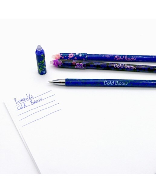 Bolígrafo de gel borrable 0,5mm azul M&G Azul-2