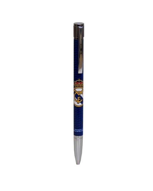 Caneta Esferográfica de Metal em Caixa Real Madrid C.F. - Branco Azul Branco / Azul-1