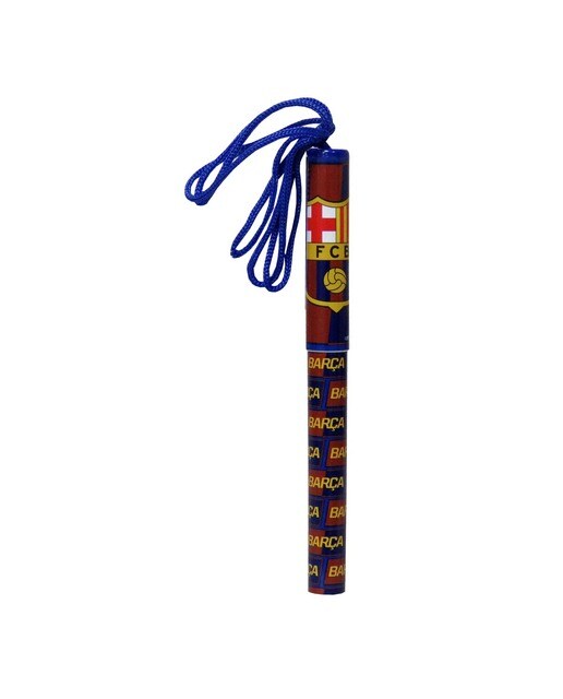 Caneta Esferográfica Básico com Corda FC Barcelona - Azul, Amarelo e Laranja Azul / Amarelo-1