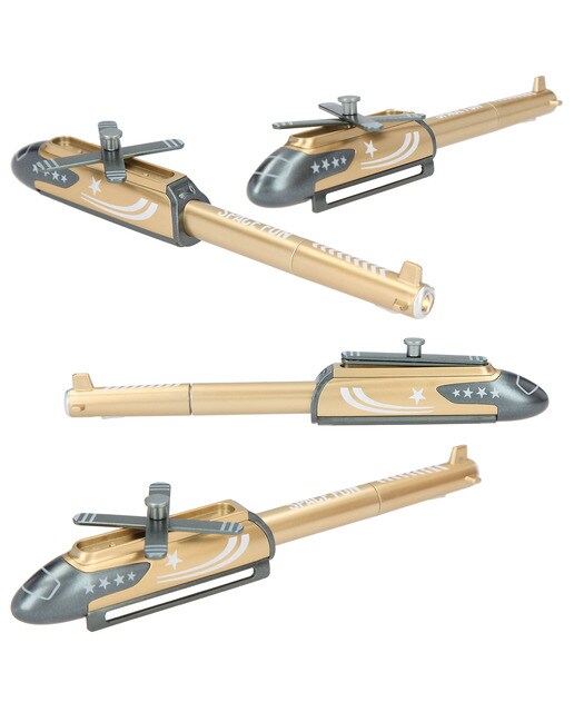Esferográfica helicóptero com LED Leo Love Dino World + Action Sortido-6