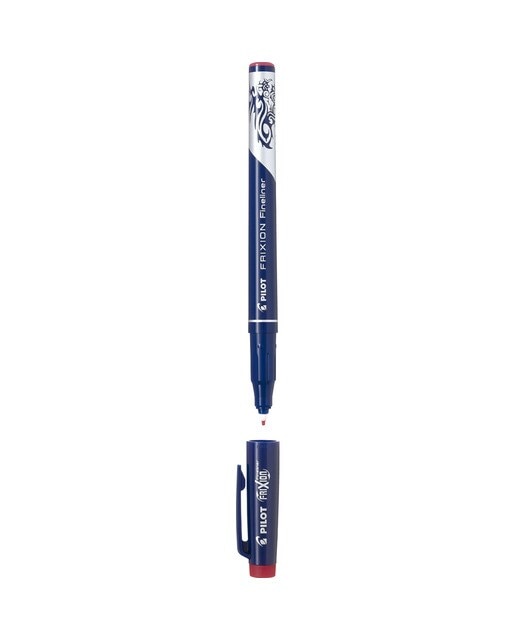 Caneta Esferográfica de Tinta de Fibra Apagável por Fricção Frixion Fineliner - Vermelho Vermelho-2