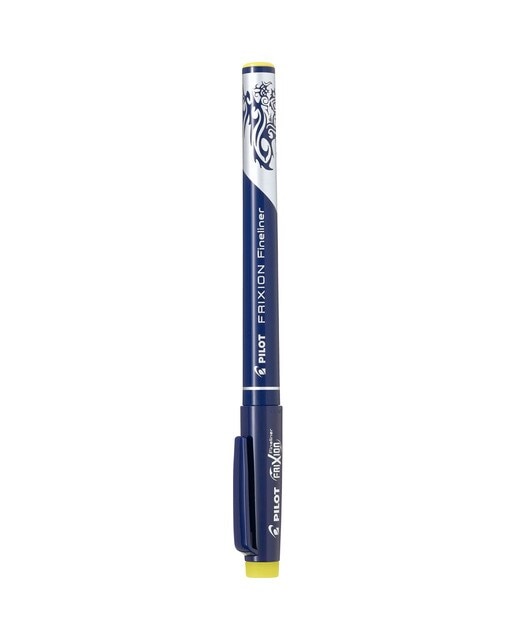 Caneta Esferográfica de Tinta de Fibra Apagável por Fricção Frixion Fineliner - Amarelo Amarelo-1