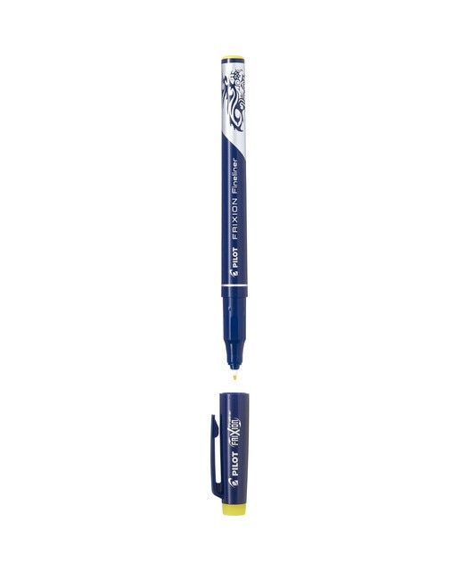 Caneta Esferográfica de Tinta de Fibra Apagável por Fricção Frixion Fineliner - Amarelo Amarelo-2