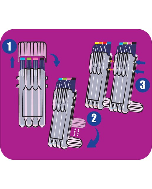 Conjunto de 4 Canetas Esferográficas de Tinta de Fibra Apagável por Fricção Frixion Fineliner - Multicolor Multicolor-2