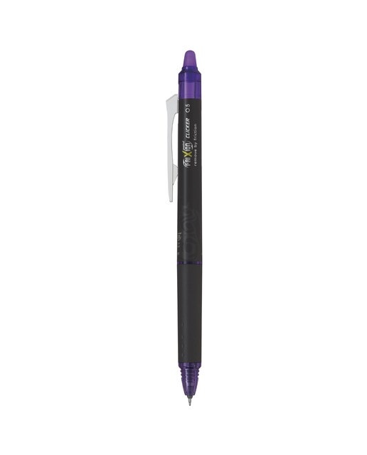 Caneta Esferográfica Retrátil de Ponta Synergy Point de Tinta Apagável por Fricção Frixion Point Clicker - Violeta Violeta-1