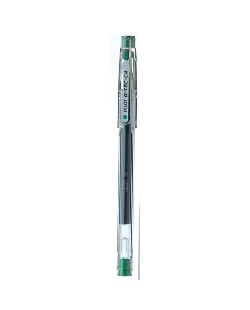 Caneta Esferográfica Ponta de Agulha Extrafina de Tinta de Gel G-Tec C4 - Verde Verde-1