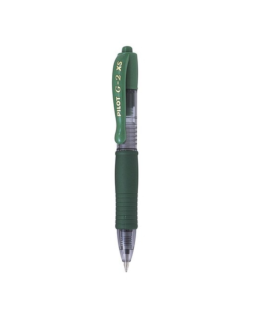 Caneta Esferográfica Retráctil e Tamanho Reduzido com Tinta de Gel G-2 Pixie - Verde Verde-1