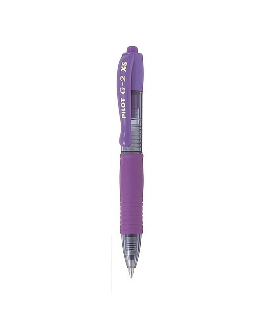 Caneta Esferográfica Retráctil e Tamanho Reduzido com Tinta de Gel G-2 Pixie - Violeta Violeta-1