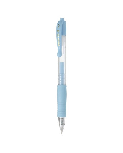 Caneta Esferográfica Retráctil Tinta de Gel G-2 - Azul-Céu Azul Céu-1