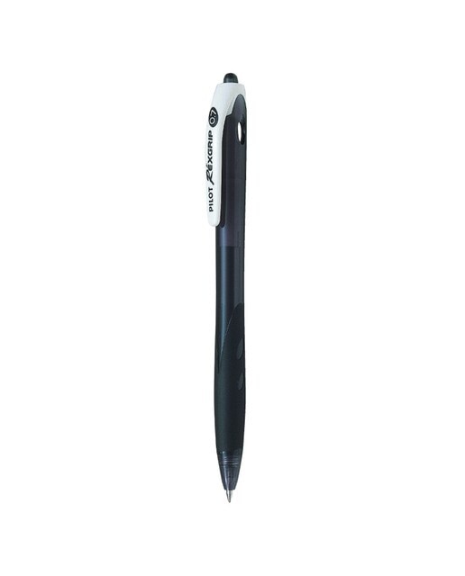 Caneta Esferográfica Retráctil. REX GRIP - Preto Preto-1