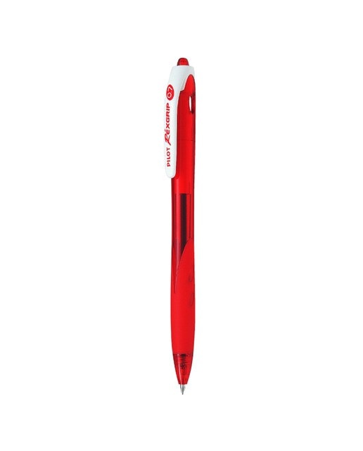 Caneta Esferográfica Retrátil REX GRIP - Vermelho Vermelho-1