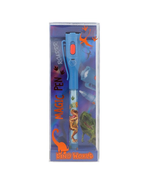 Caneta secreta Dino World com luz LED 2