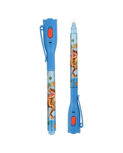Caneta secreta Dino World com luz LED 5