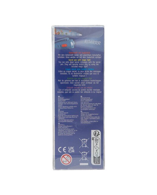 Caneta secreta Dino World com luz LED 6
