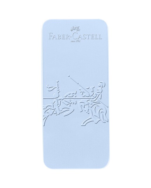 Caixa de presente Faber-Castell azul celeste harmony Grip 2010 Sky Blue-2