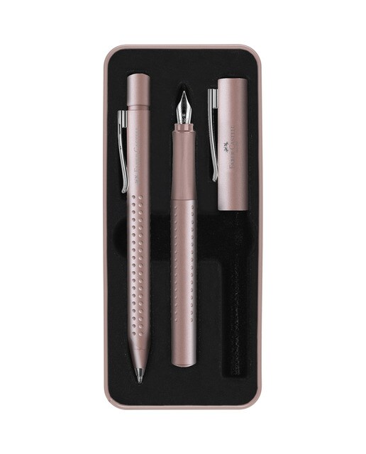 Caixa de oferta Faber-Castell grip 2010 rosa pálido Rosa-pálido-1