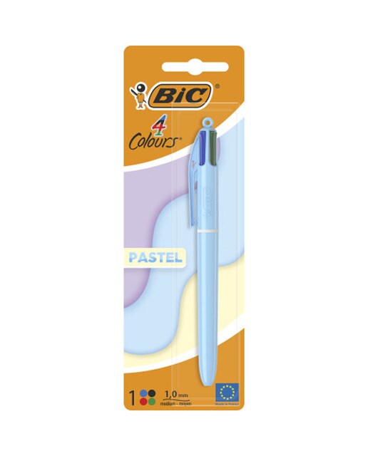 Imagem 0 de Caneta esferográfica 4 cores pastel BIC 1 unidade
