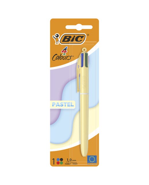 Caneta esferográfica 4 cores pastel BIC 1 unidade 3