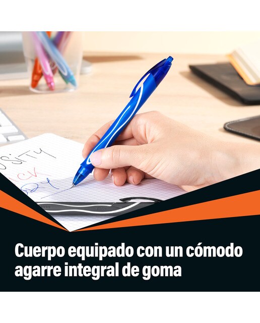 Bolígrafo gel Quick Dry BIC 3 unidades 2