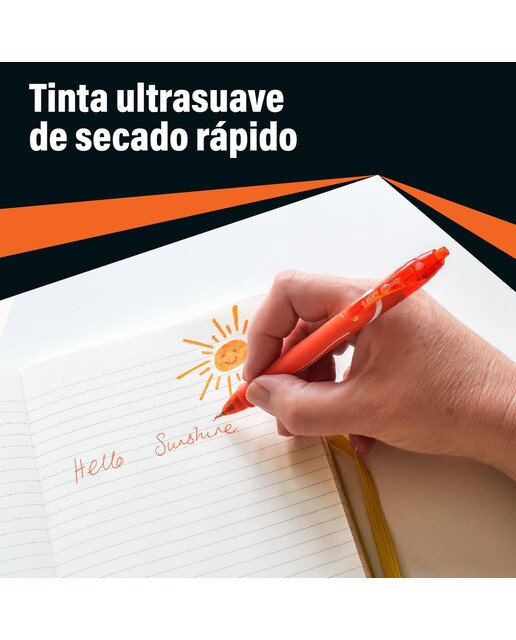 Bolígrafo gel Quick Dry BIC 3 unidades 3