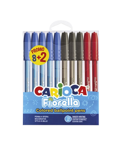 Imagem 0 de Embalagem de canetas de gel fiorella +2 unidades gratuitas