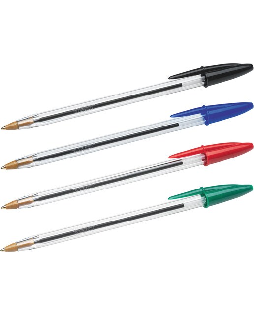 Bolsa 27 unidades de bolígrafos cristal original BIC Multicolor-8