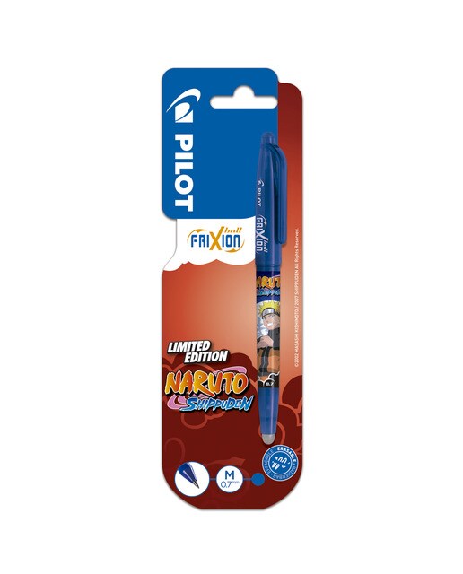Esferográfica de tinta apagável , ponta média Frixion Ball Pilot Azul Azul-1
