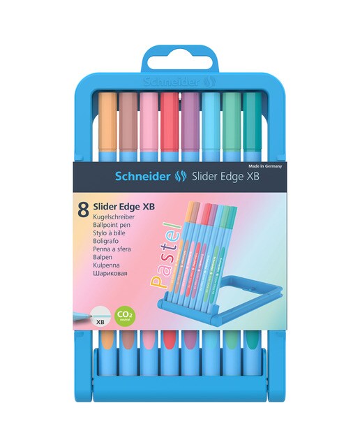 Imagen 0 de Slider Edge XB 8 bolígrafos Schneider colores pastel