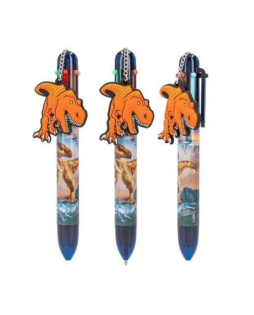 Esferográfica  de 6 cores dino Dino World 5