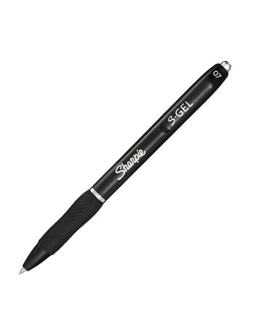 Imagem 0 de Esferográficas de gel de ponta média (0,7 mm) e tinta preta Sharpie