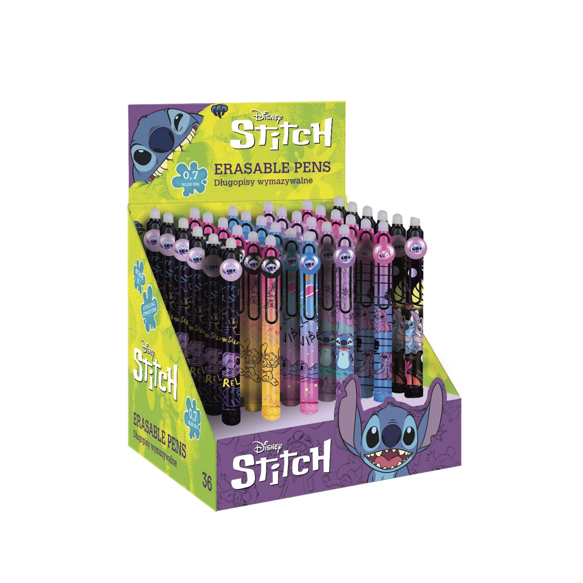 Imagen 0 de Bolígrafo tinta borrable Stitch Black Coolpack