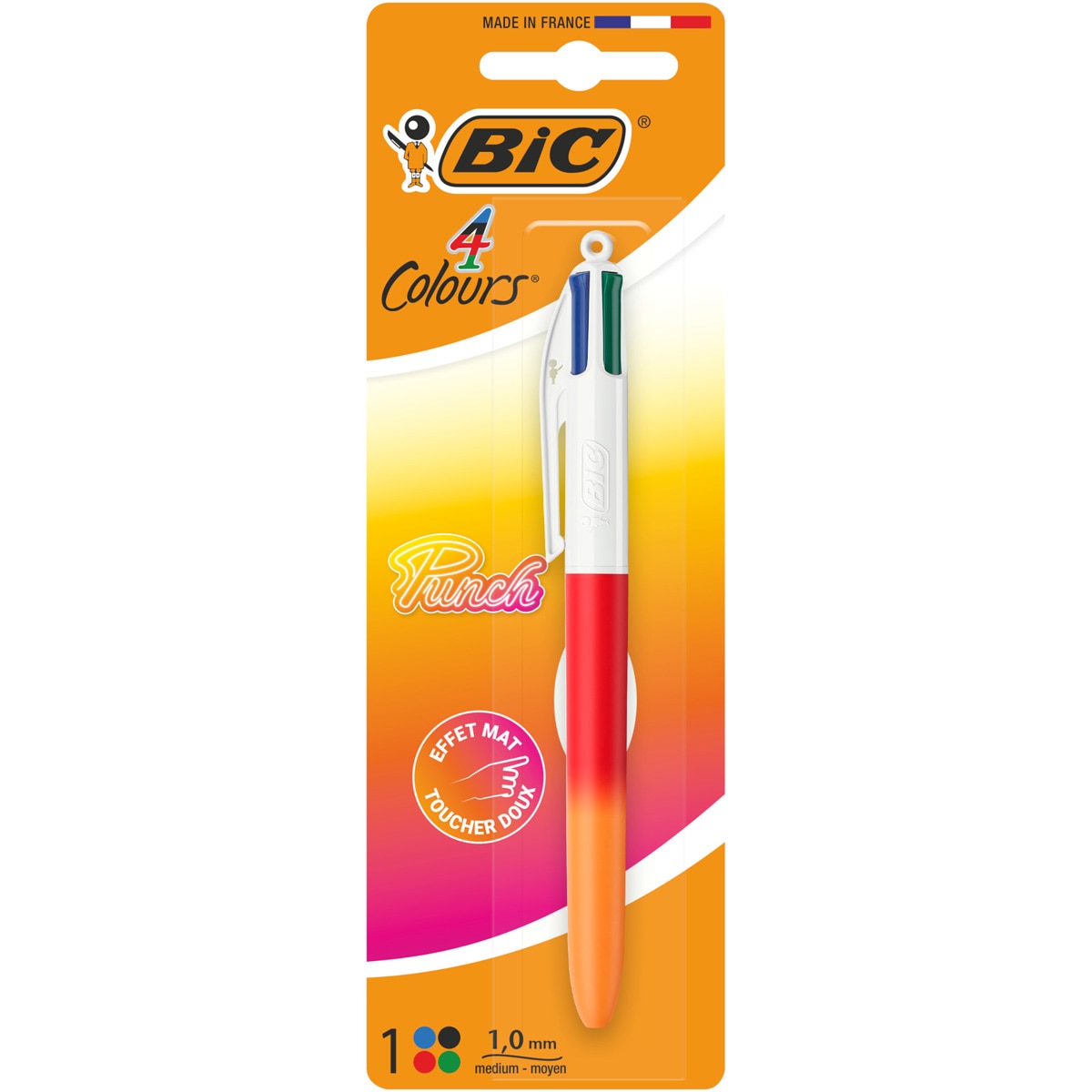 Bolígrafo 4 Colores Punch BIC 1 unidad Multicolor-2