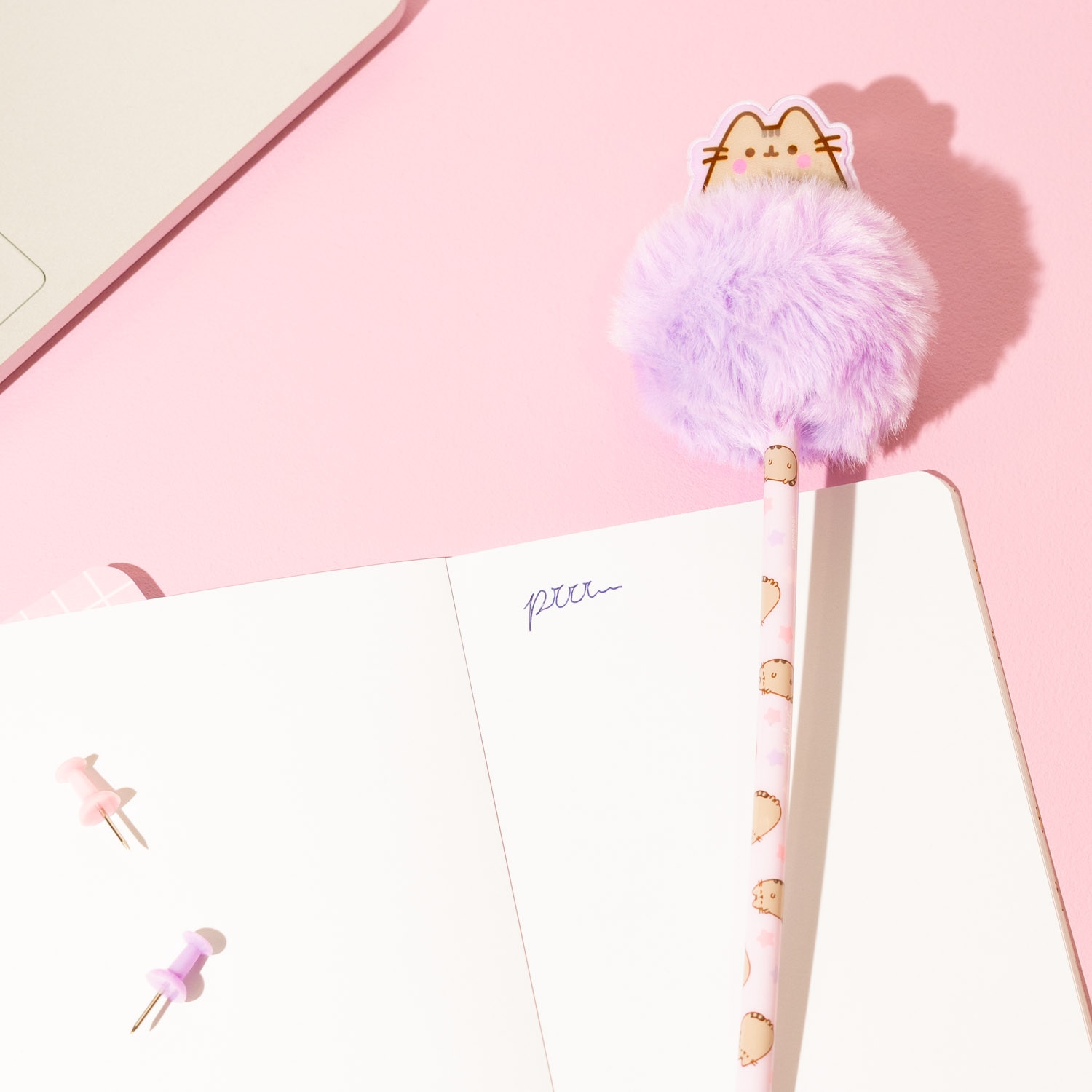 Caneta com Pompon Pusheen Moments Erik - Lilas Lilás-7