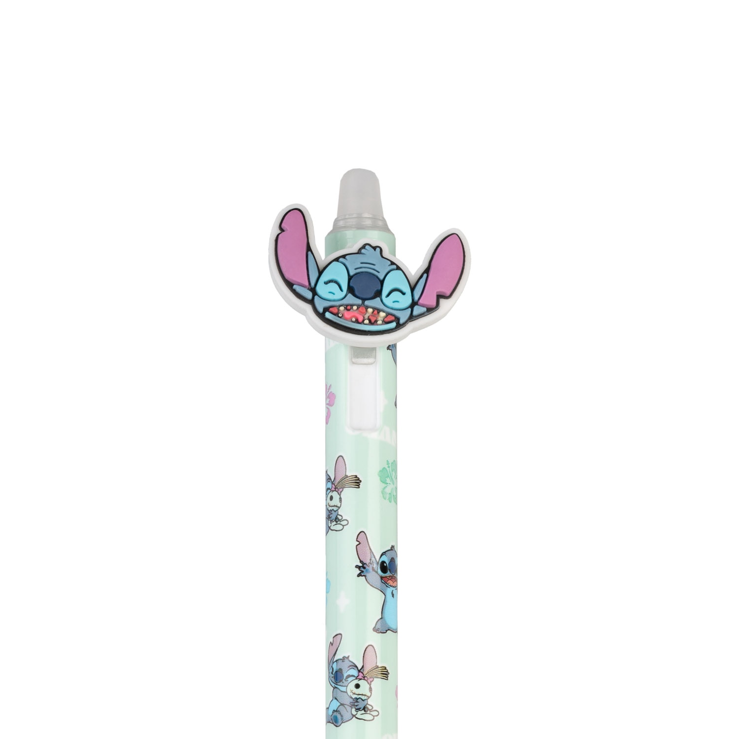 Bolígrafo de gel borrable con topper Disney Stitch Tropical 1 Erik aguamarina Aguamarina-2