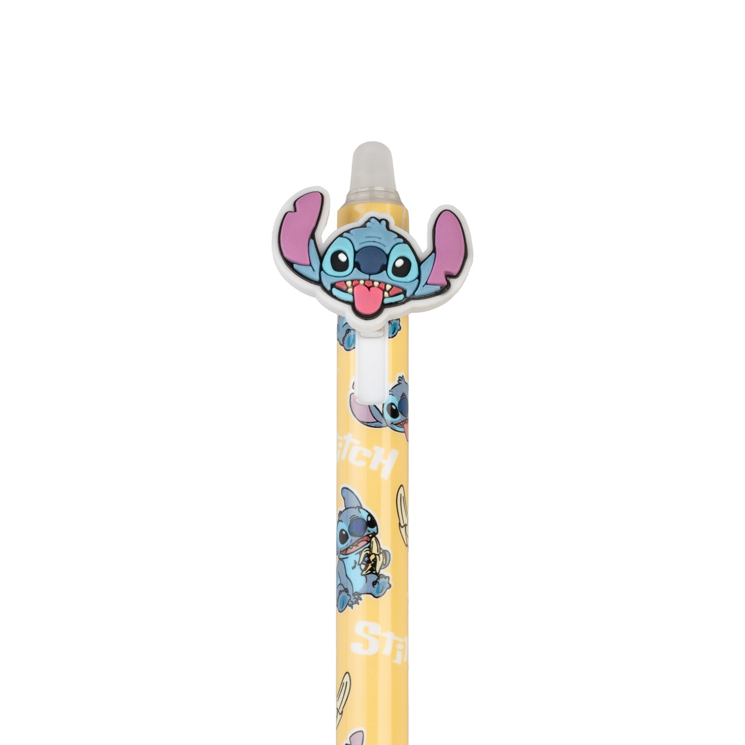 Bolígrafo de gel borrable con topper Disney Stitch Tropical 2 Erik amarillo Amarillo / Azul-2