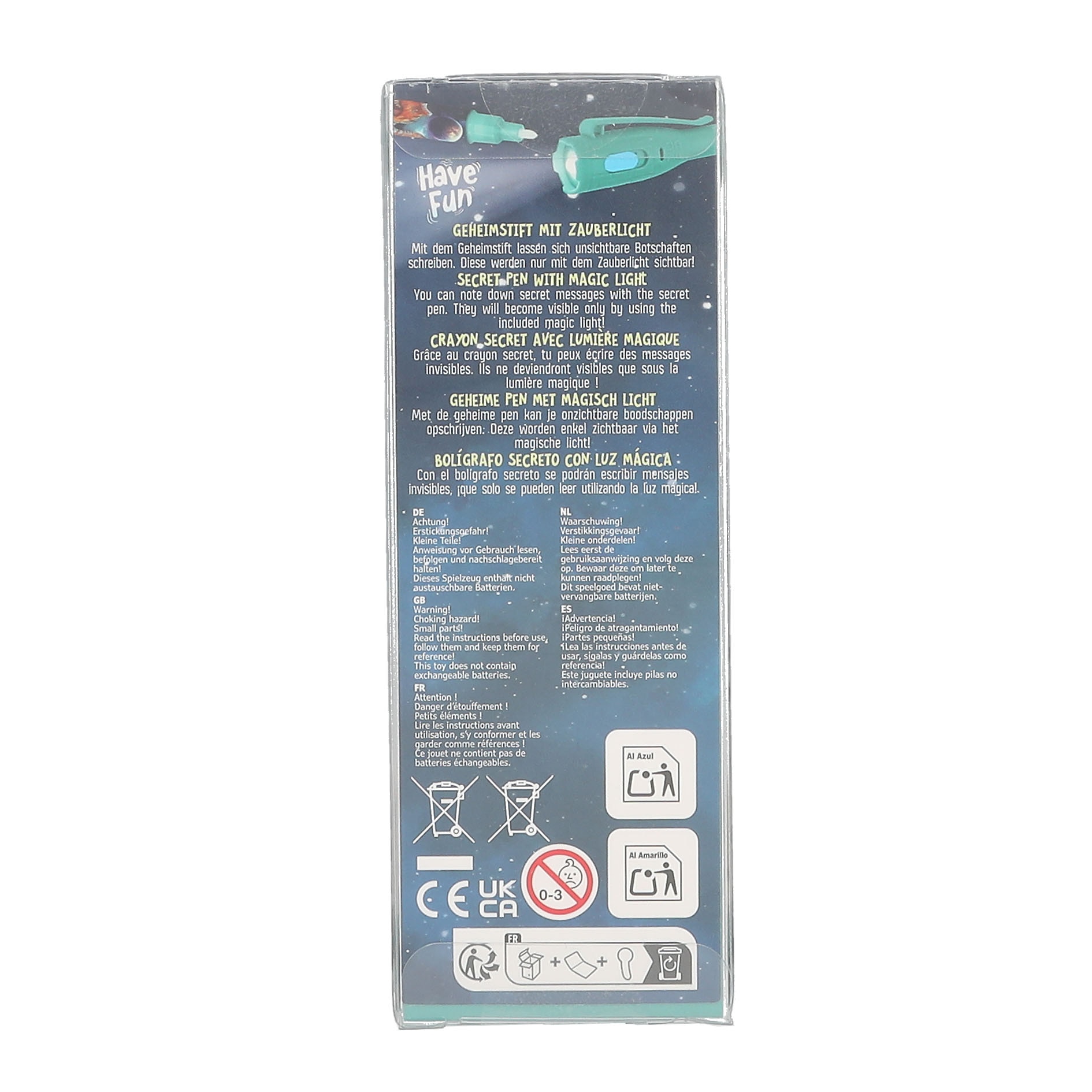 Caneta Secreta com Luz LED Dino World 5