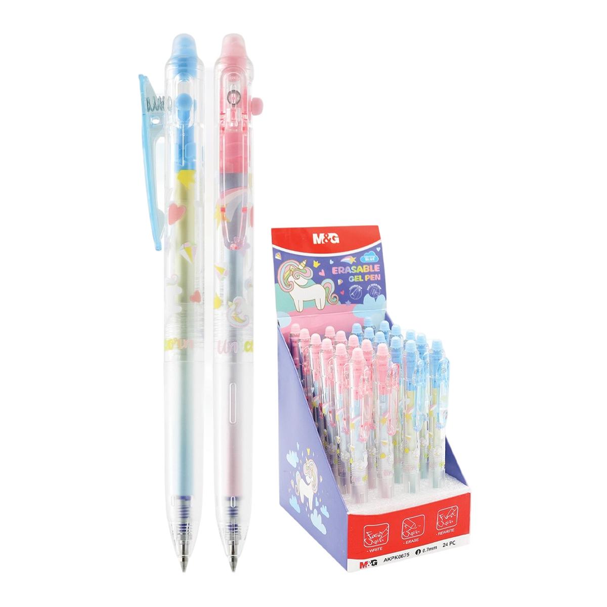 Imagem 0 de Caneta Gel Apagável de Unicórnio 0,7mm M&G - Azul