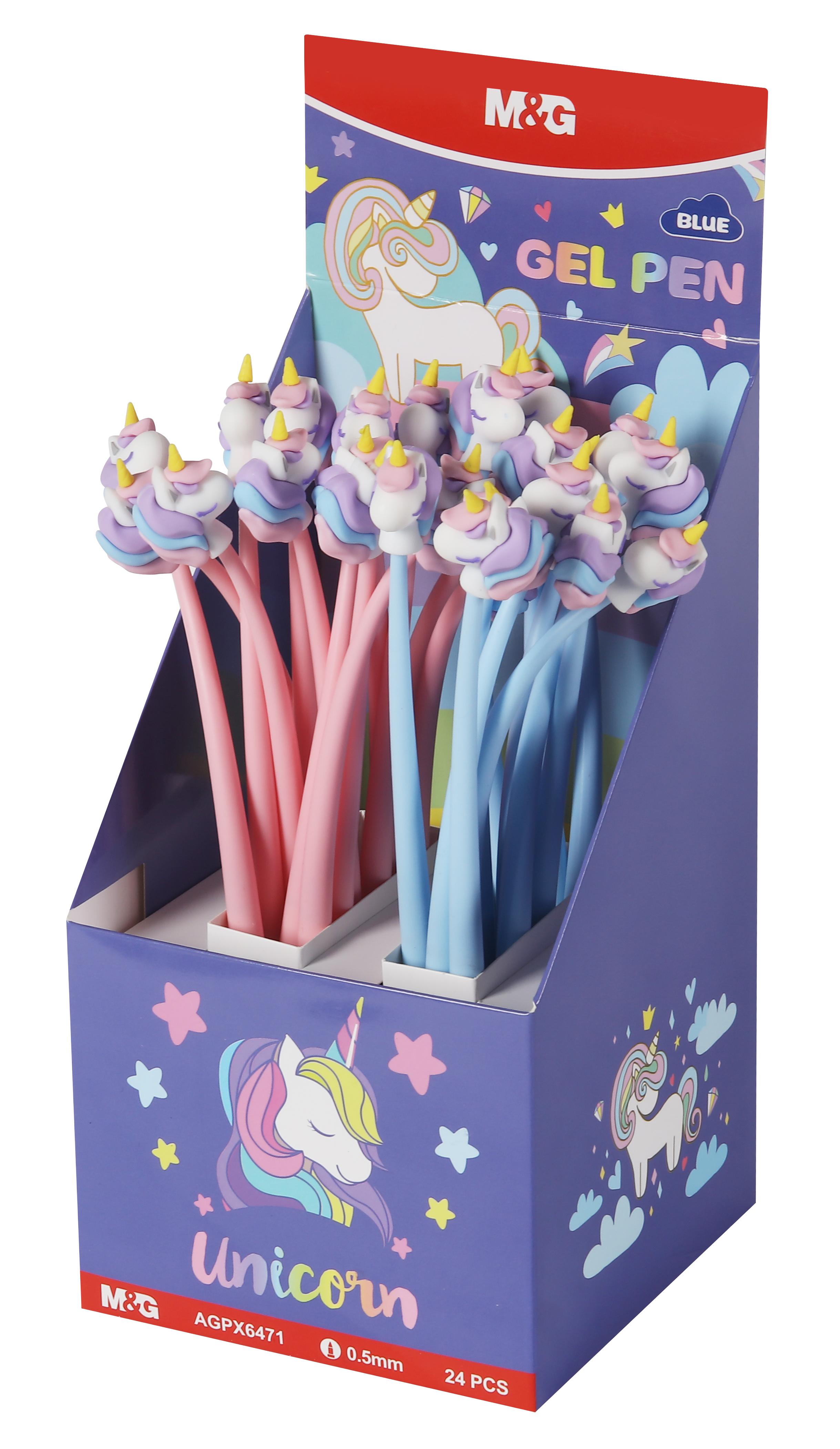 Imagen 0 de Bolígrafo de gel Unicornio  Flex.0.5 mm azul M&G