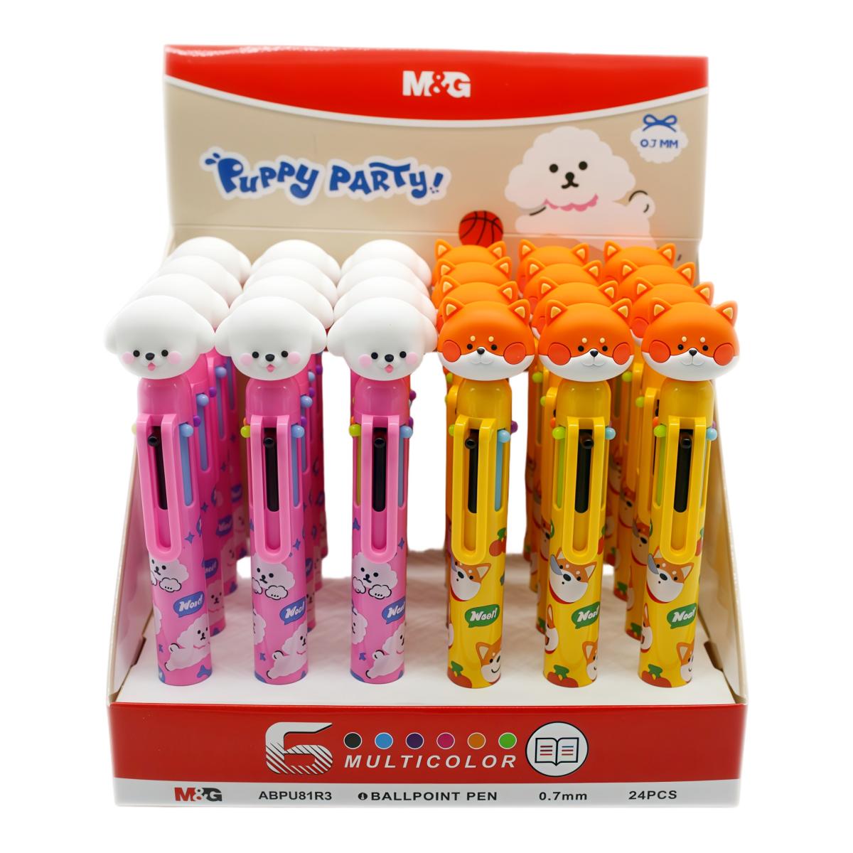 Imagem 0 de Caneta 6 Cores da Série Puppy 0,7mm M&G