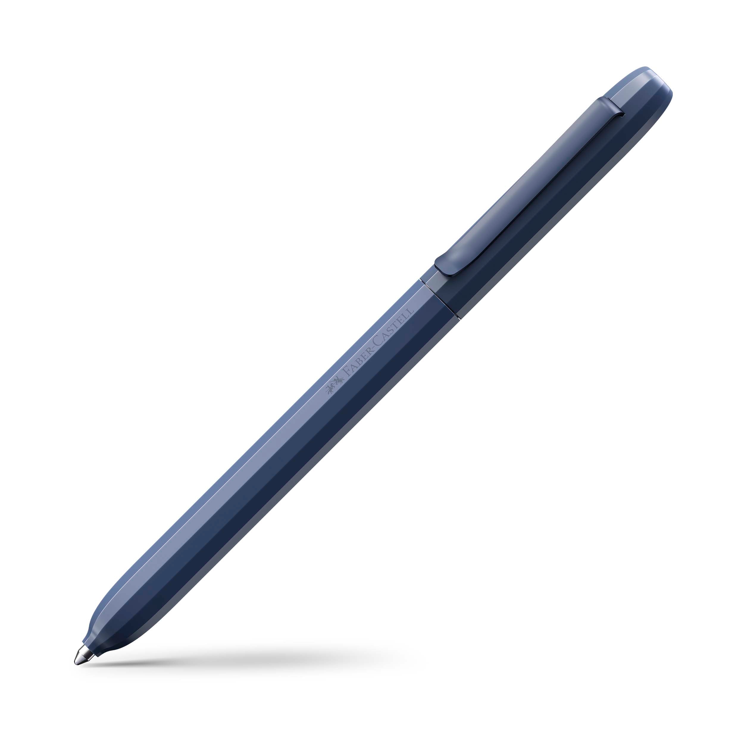 Imagen 0 de Bolígrafo AVORI con funda de regalo Faber-Castell azul oscuro